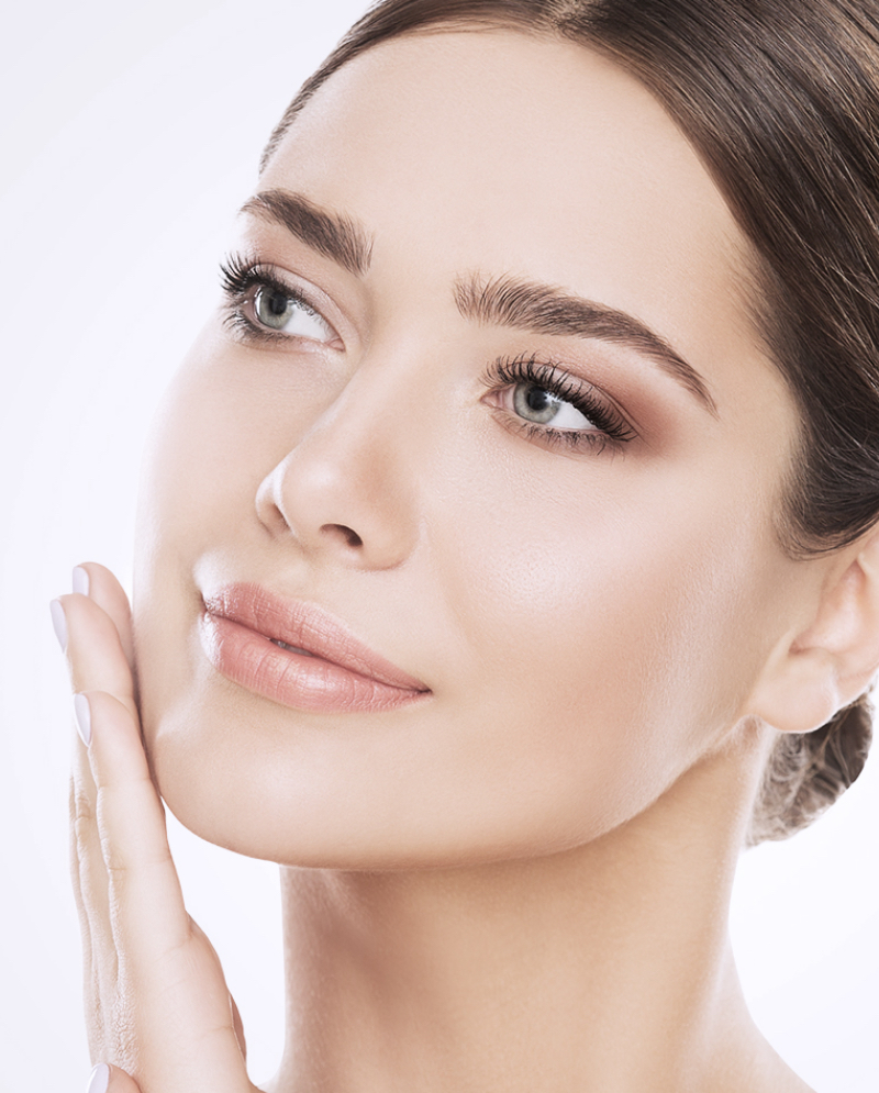 Woman with great skin after IPL photofacial treatments