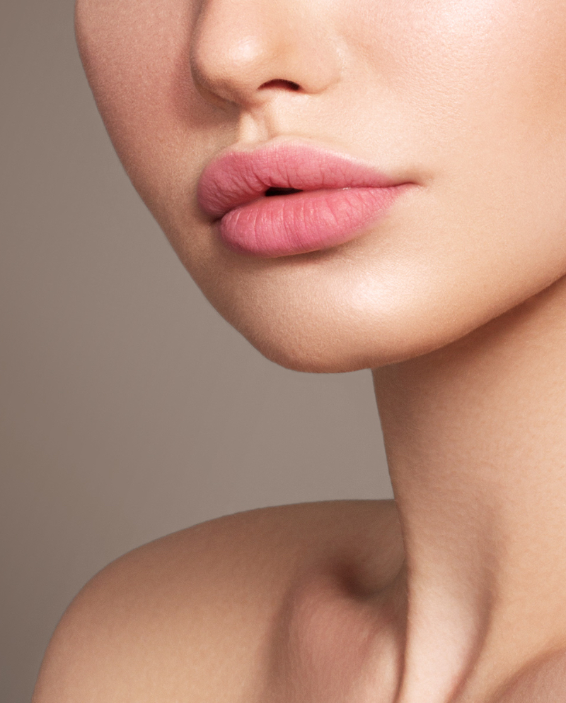 Woman's full lips