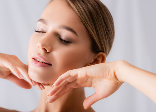 Photo of a woman with great skin after Salmon DNA PDRN skin rejuvenation